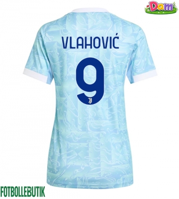 Juventus Dusan Vlahovic #9 Bortatröja Kvinnor 2025-26 Kortärmad